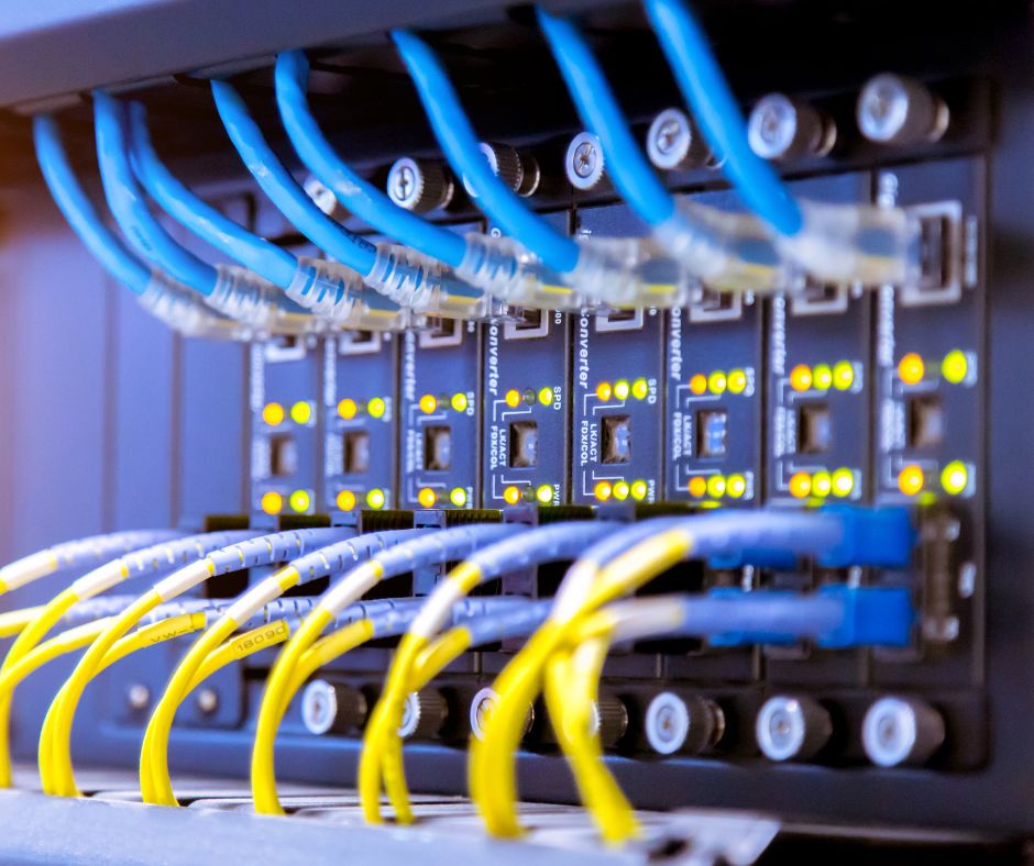 Neatly terminated network patch panel