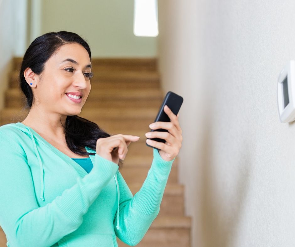 Adjusting the air conditioning with a remote