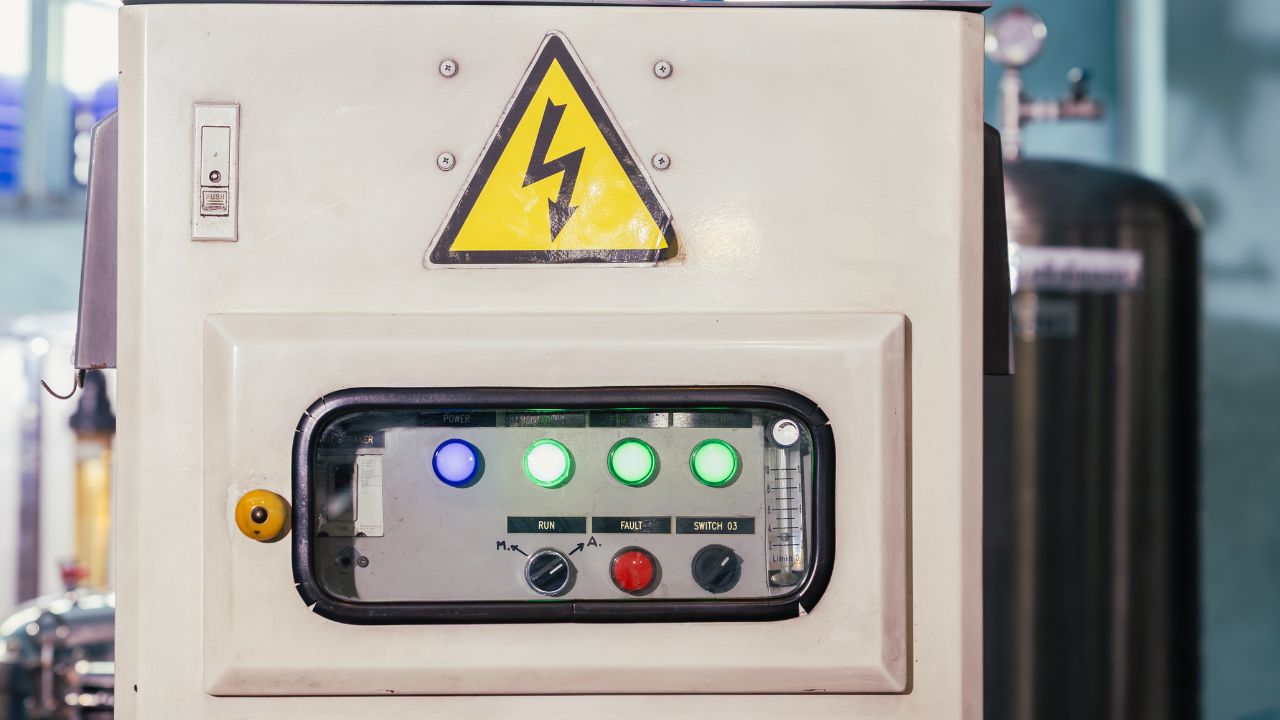 Generator transfer switch control panel