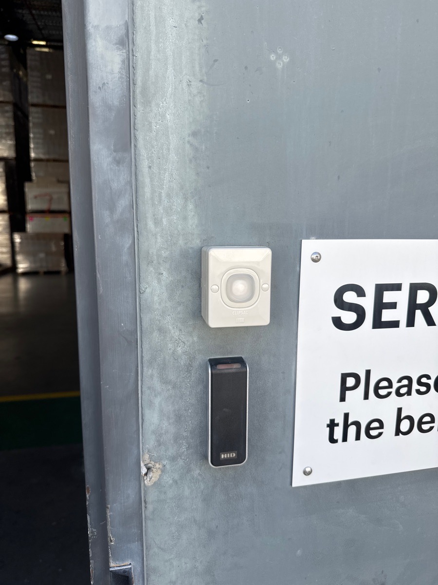 Warehouse bell installed by Precision