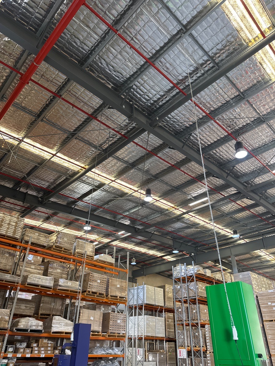 Power points installed for a wrapping machine