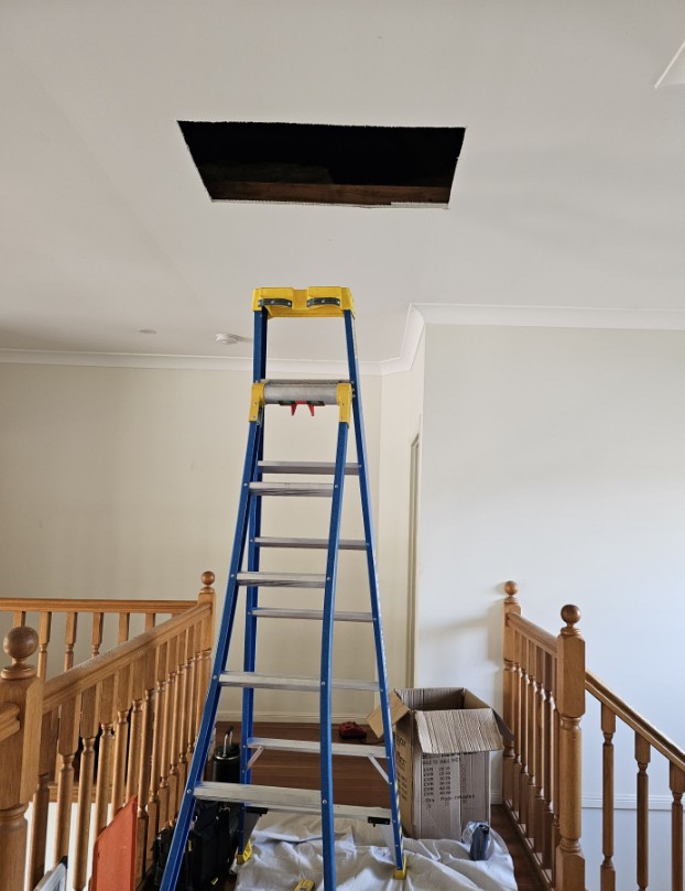 Cutting out a ducted return air grille