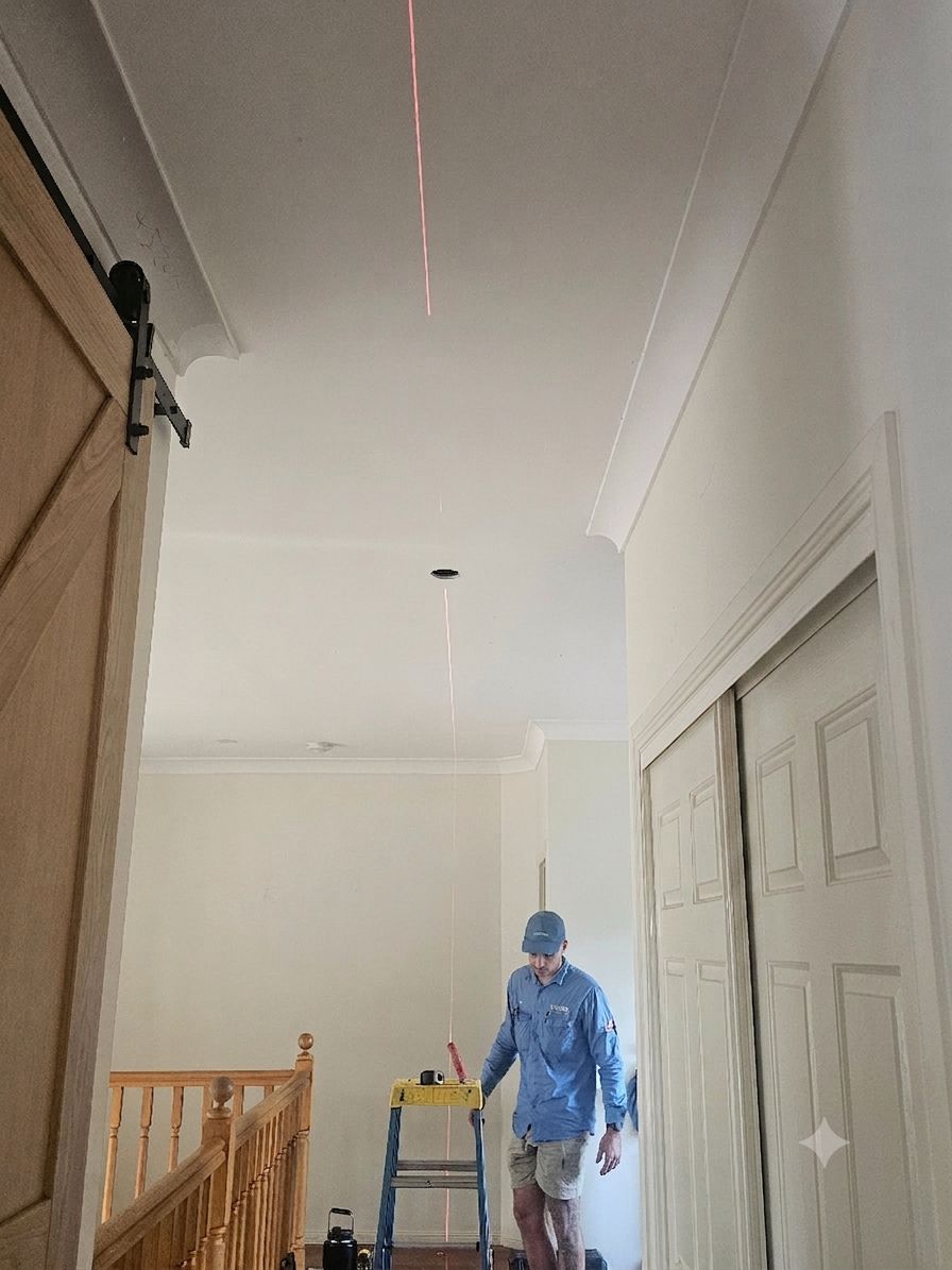 Measuring for a new ceiling air grille